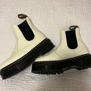 Doc martens size 8 white platform